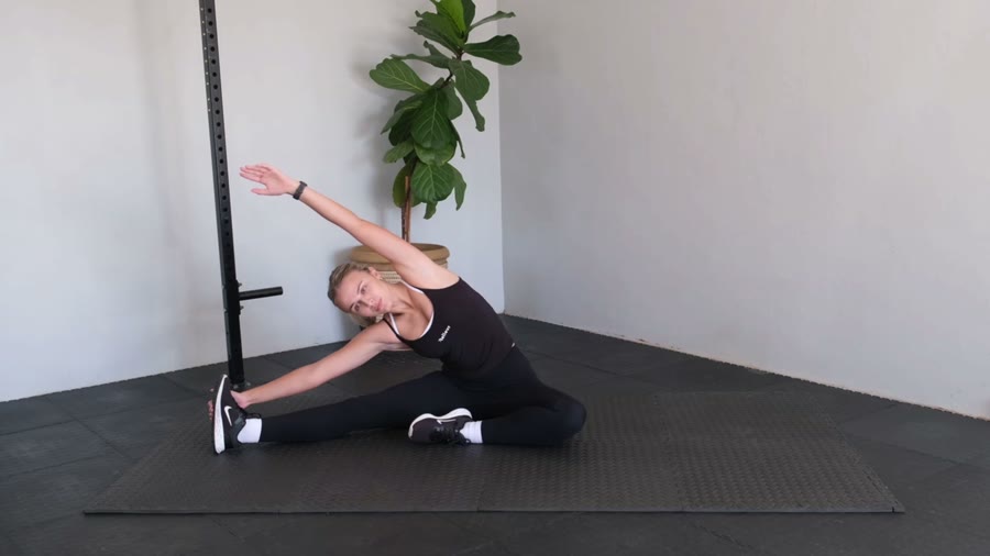 Lower back stretch